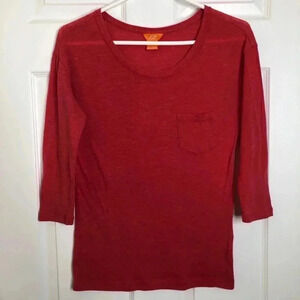 Joe Fresh Shirt Reddish Orange Size Extra  Small